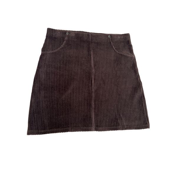 HUE Dresses & Skirts - Hue Brown Corduroy Mini Skirt